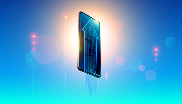 3D Model of Smartphone That Symbolize High Speed