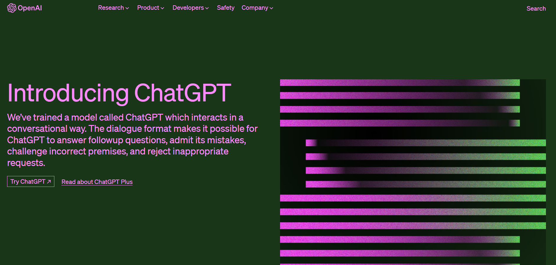 ChatGPT Introduction Webpage