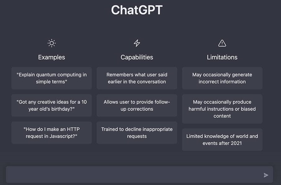 ChatGPT Chatbox Page