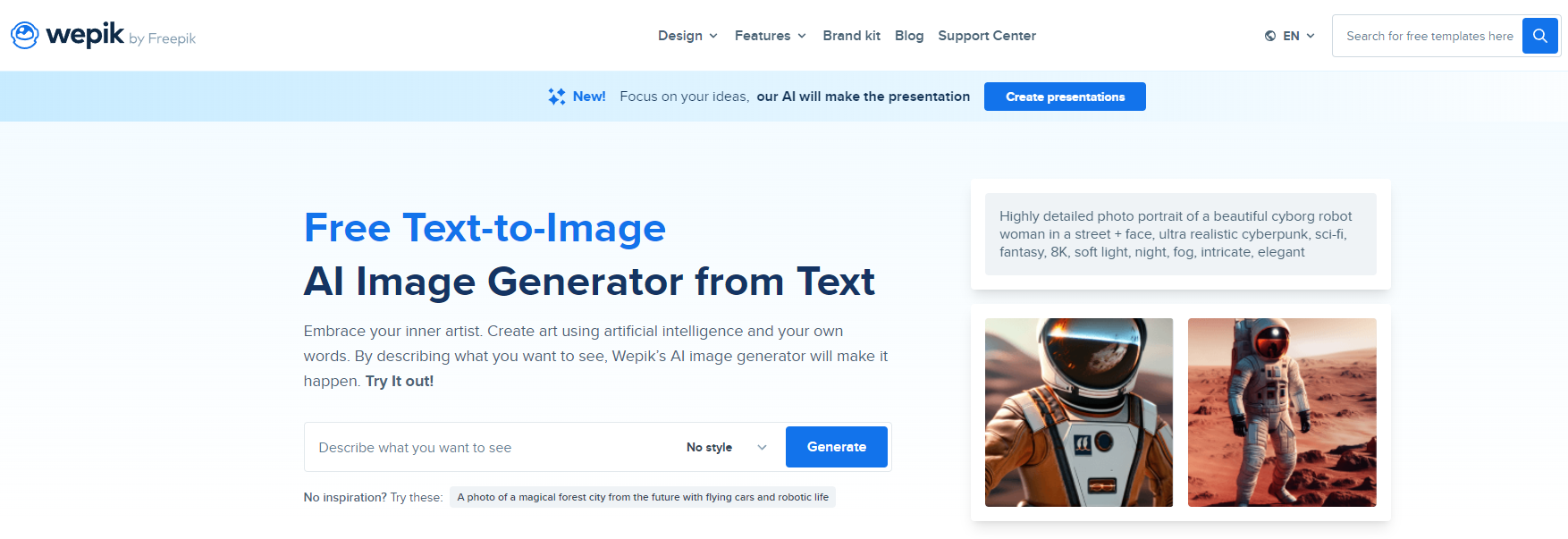 Wepik Text-to-Image Generator