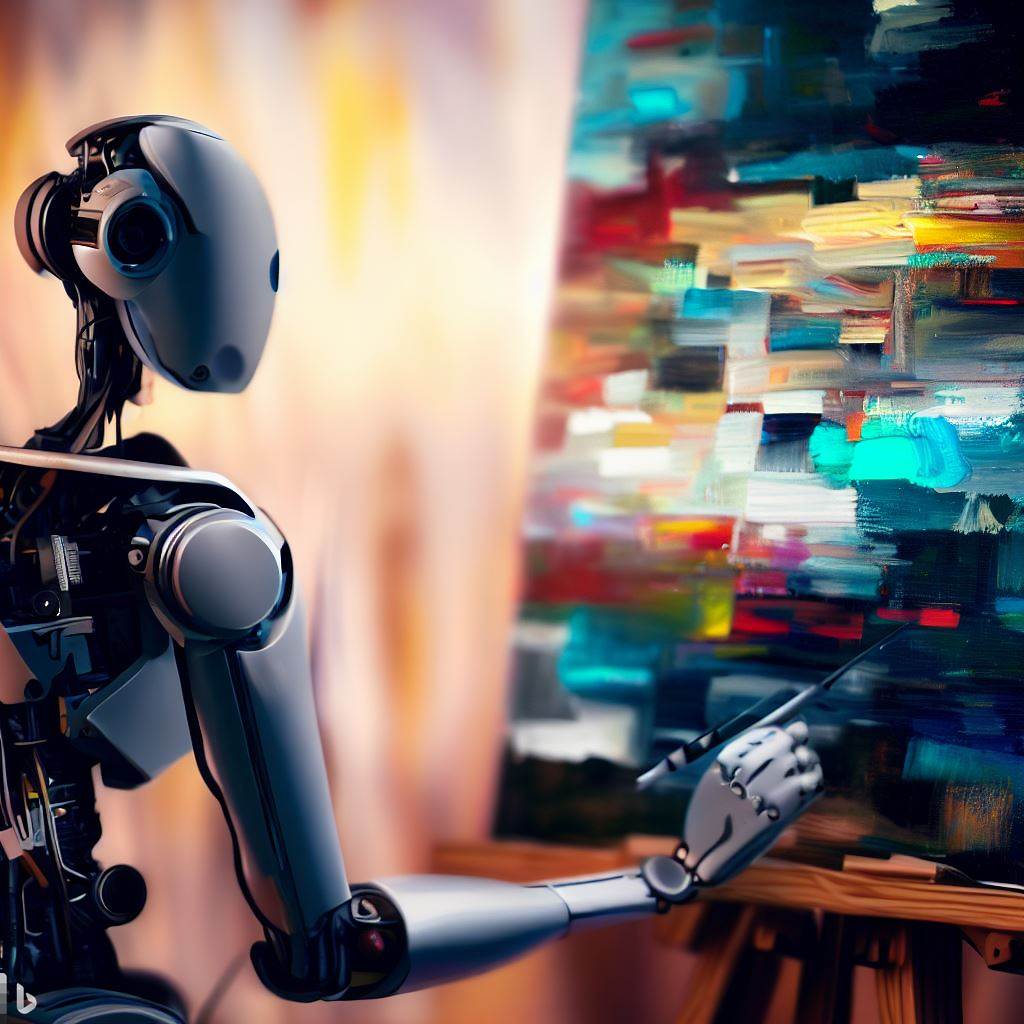 An AI Robot is creating Art by Painting