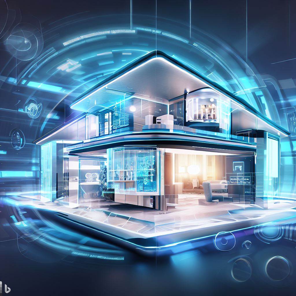 Concept of AI Smart Home, Image generated by Bing Image Creator