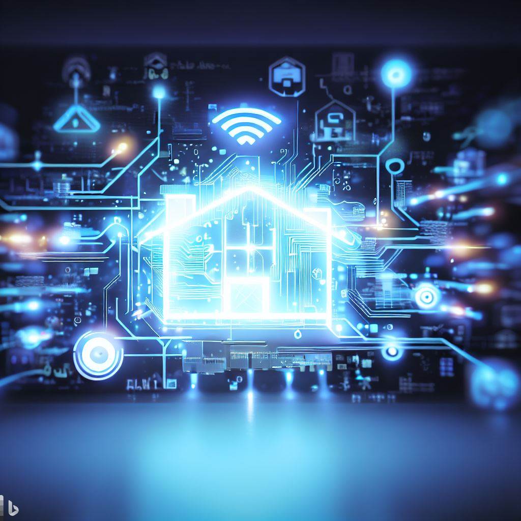 Digital Concept of AI Smart and Safe Home