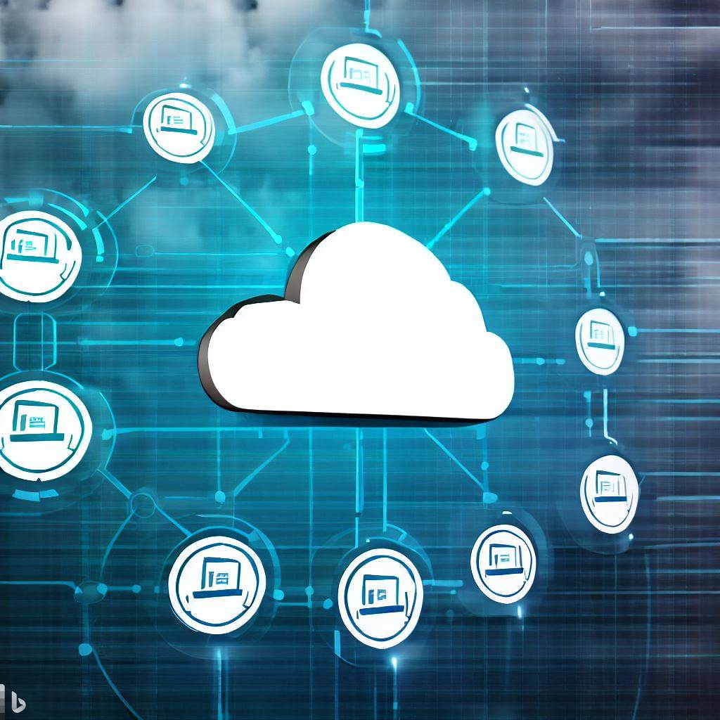 Concept Software/Apps we can use for Cloud Computing display in Organizational chart