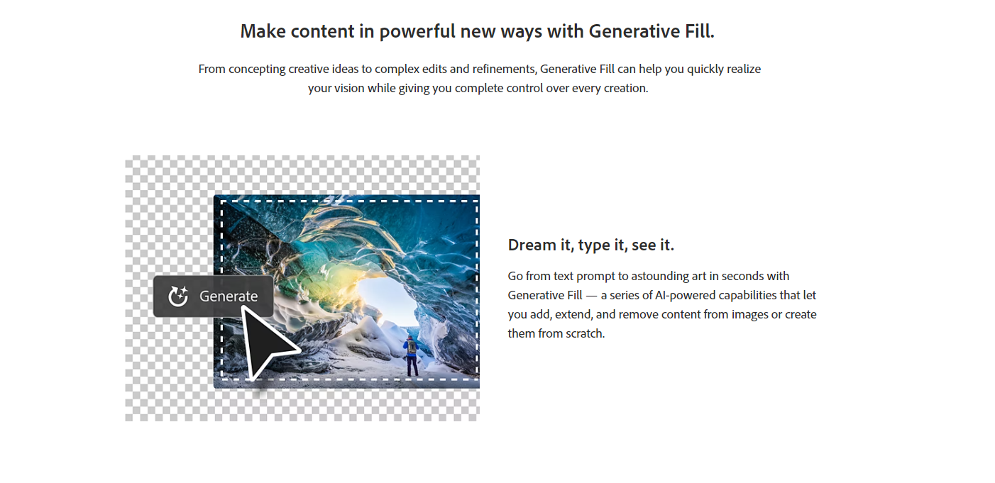 Create your own content with Adobe AI Photoshop Generative Fill
