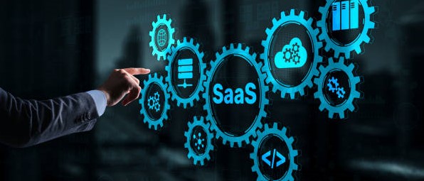 Concept of Software as a Service(SaaS) used on different industries