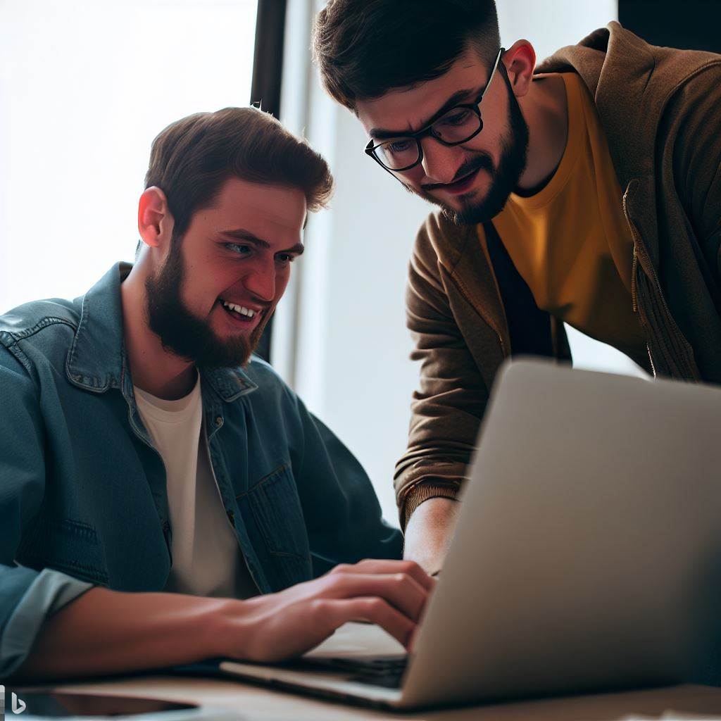 Cloud Engineers working on a Project