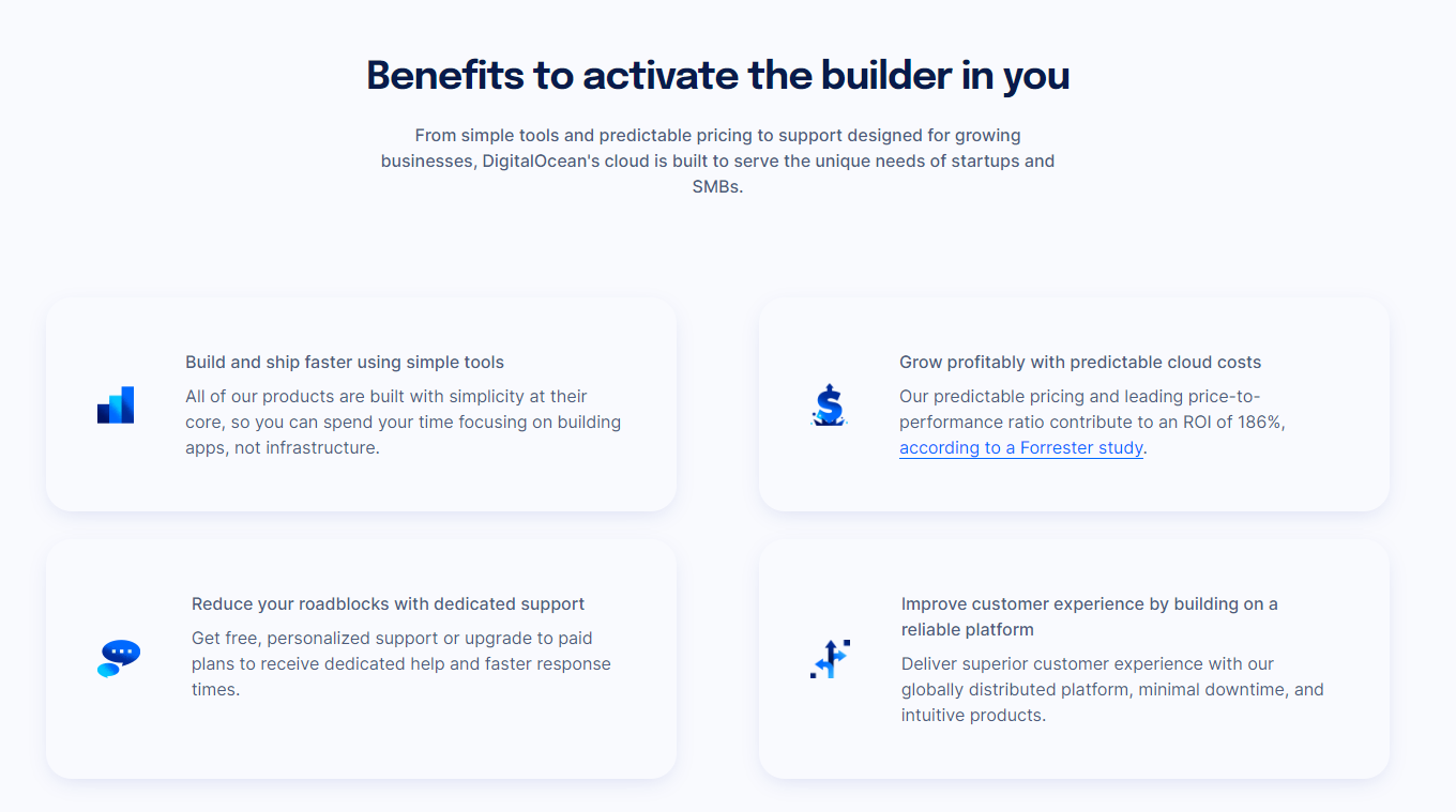 Benefits of using DigitalOcean Cloud, Click here to get the full Benefits!