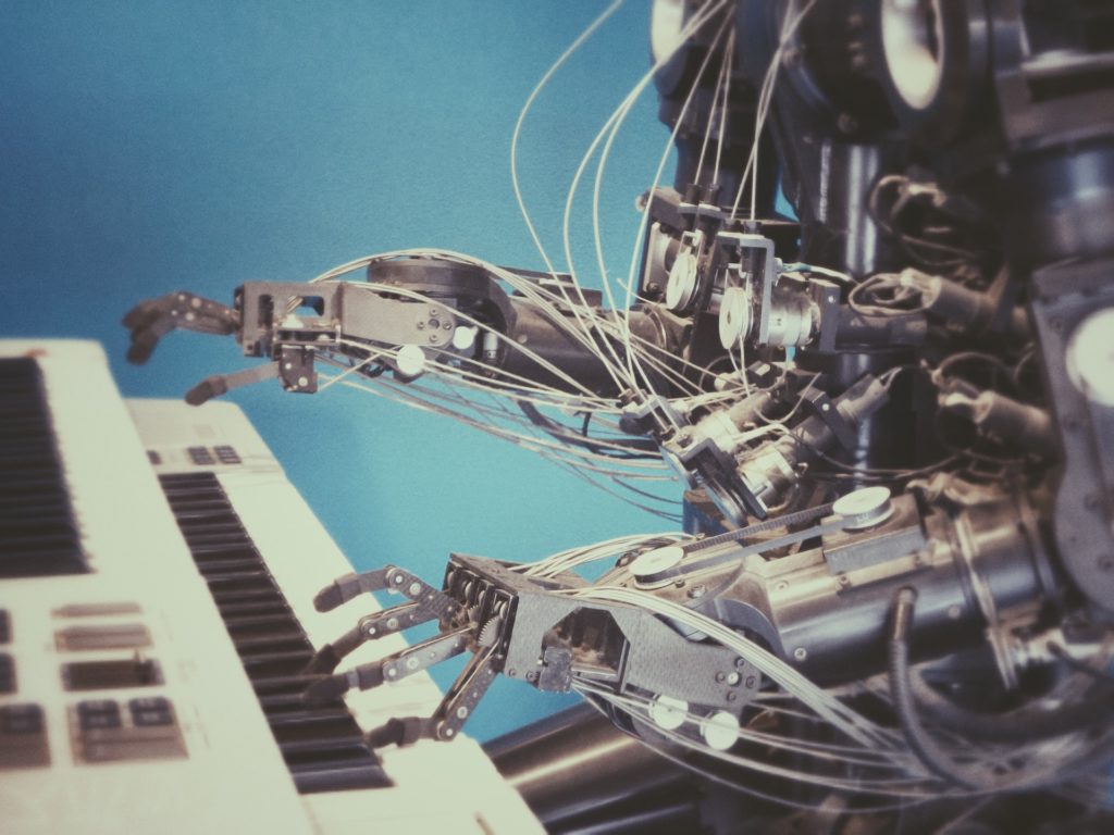 An AI Robot Playing Piano