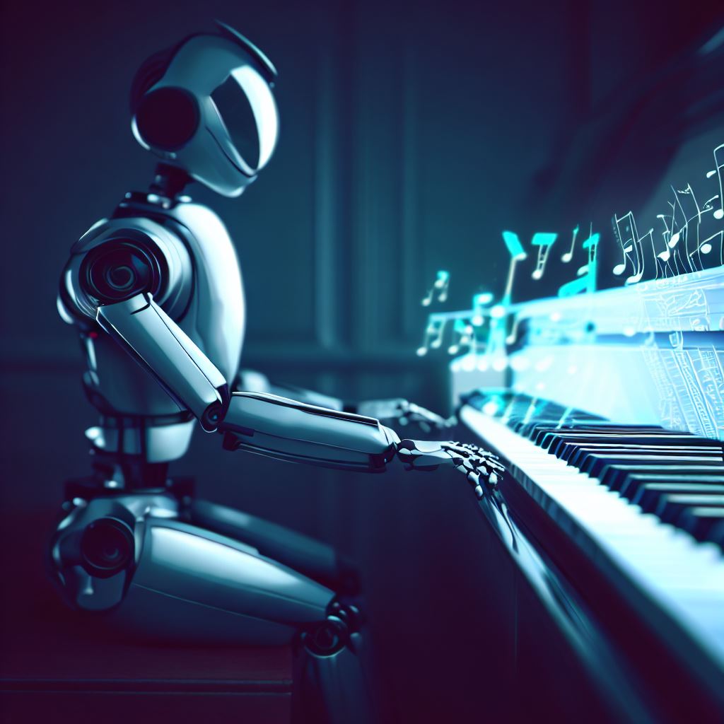 AI Robot Playing Piano