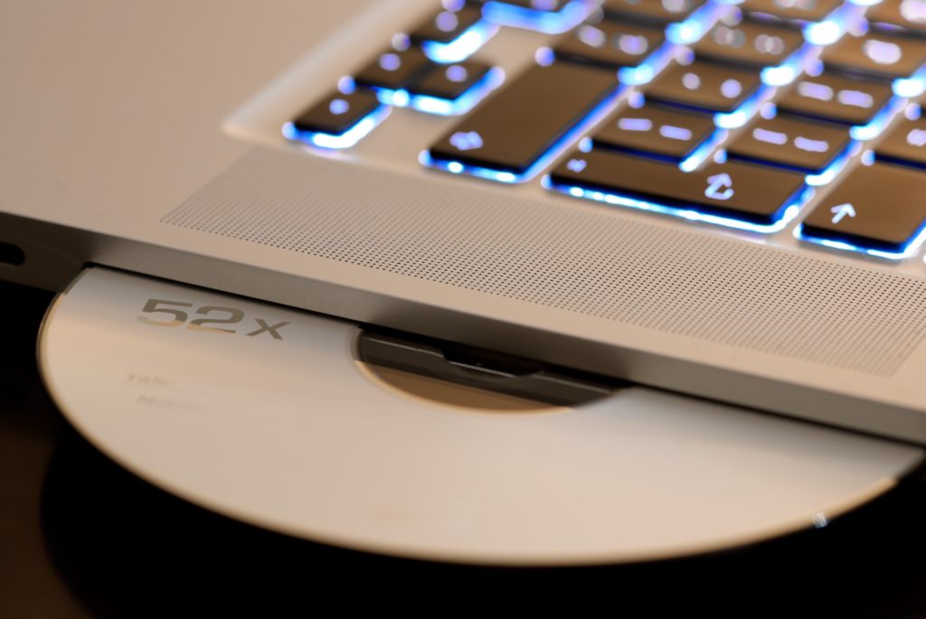 A CD on a Laptop