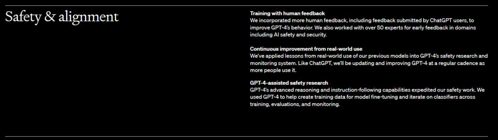 GPT-4 Safety & Alignment