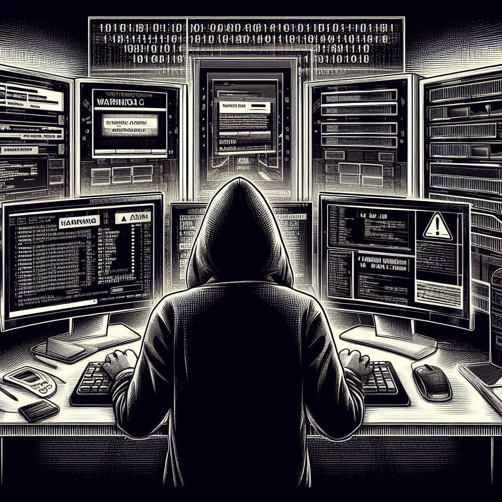 An Image of A person working in Cybersecurity
