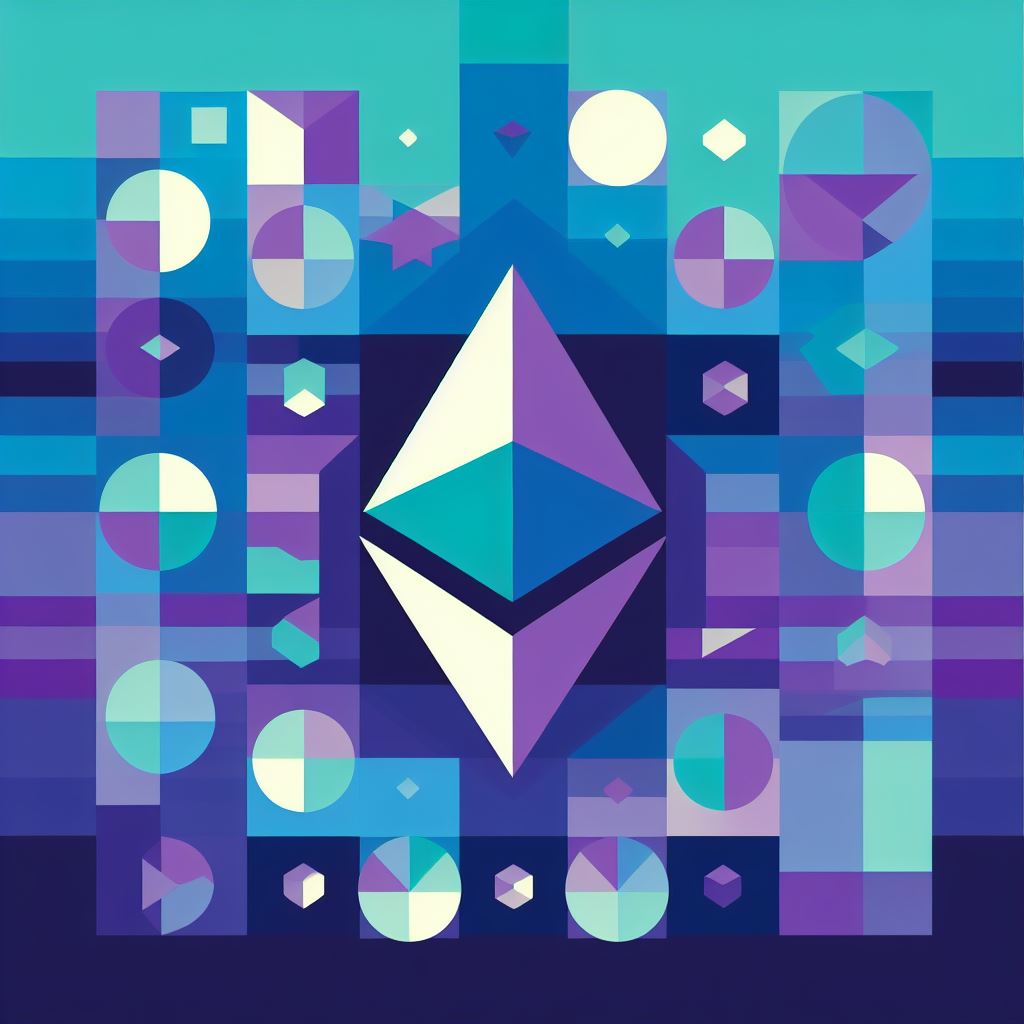 Image Art of a Cryptocurrency named Ethereum