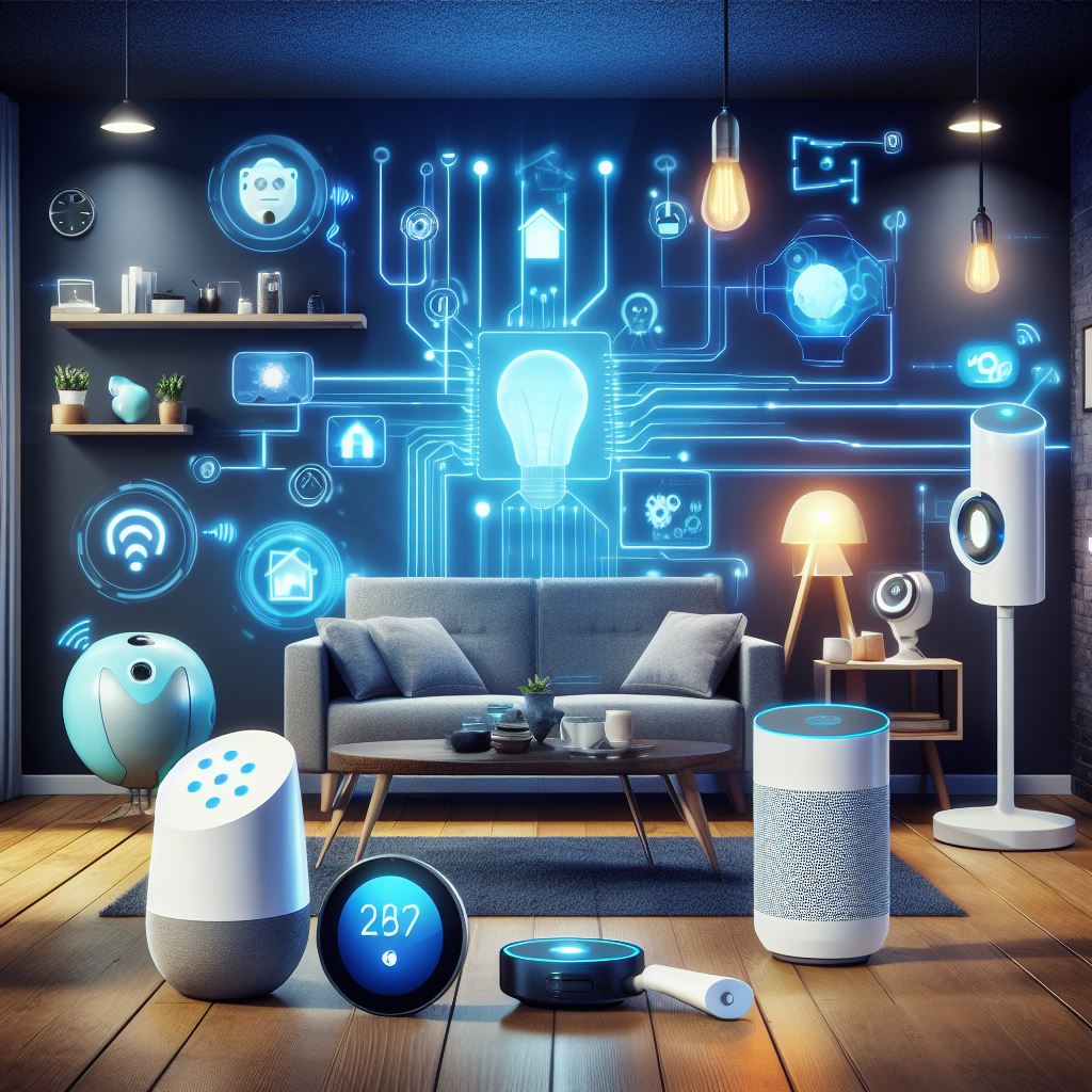 Smart Home Gadgets, Image by Bing Image Creator