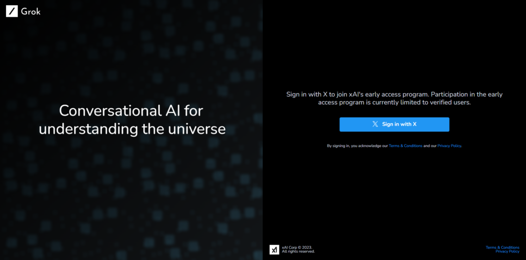 Grok AI WebSite
