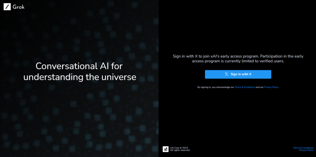 Grok AI Website