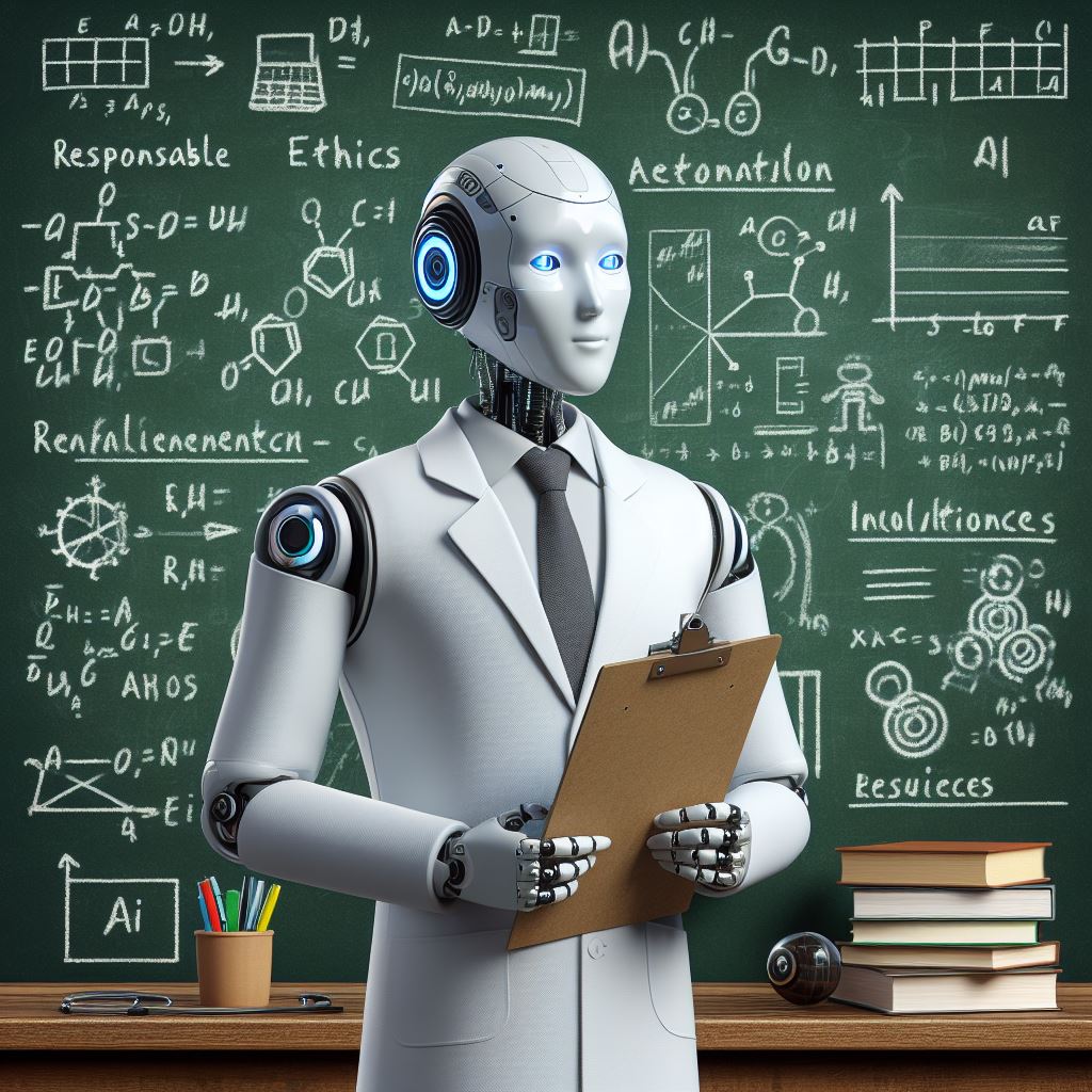 An AI Robot Teaching in School