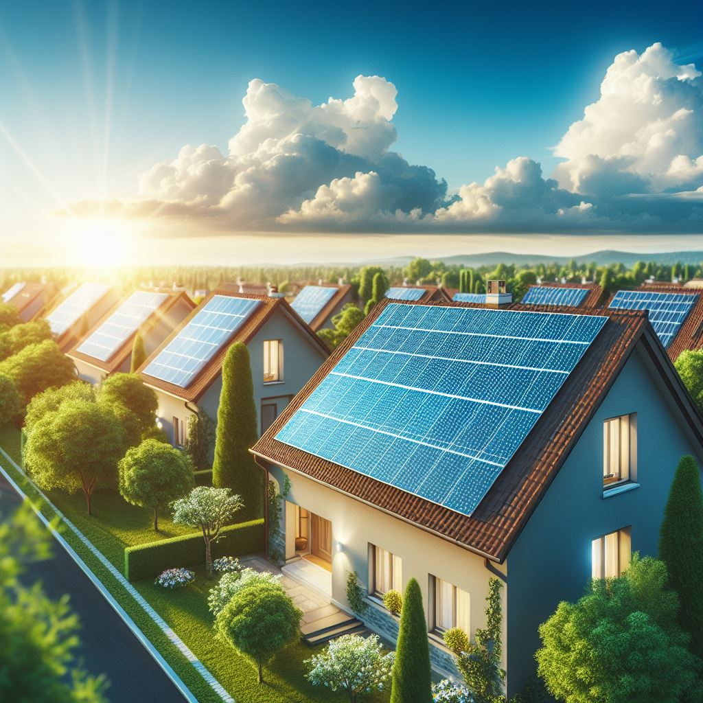 Houses using Solar Panels for Home Energy