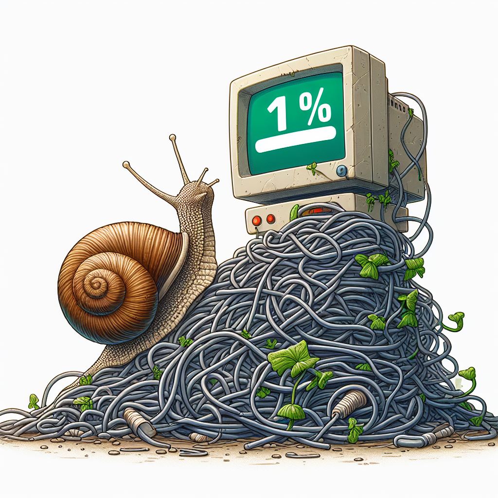 A Snail as Representation of Slow Computer